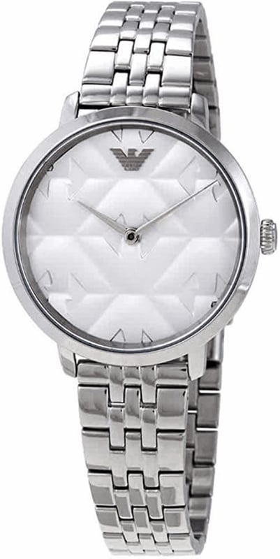 EMPORIO ARMANI AR11213 Uhr Frau Quarz• Material: Edelstahl• Glas: Mineral• Armband: Edelstahl• Farbe: Silber• Wasserbeständigkeit: 30 m (3 ATM)• Gehäusegröße: 32 mm