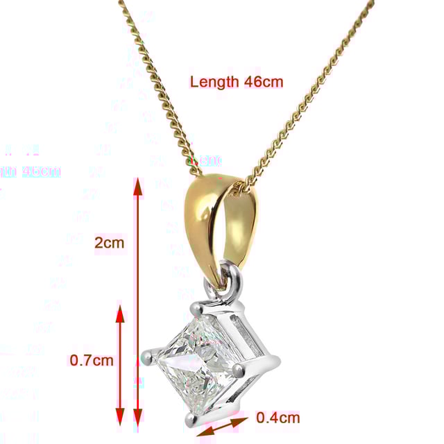 18K (750) White Gold: 2.3gr; # Diamond: 0.5ct
