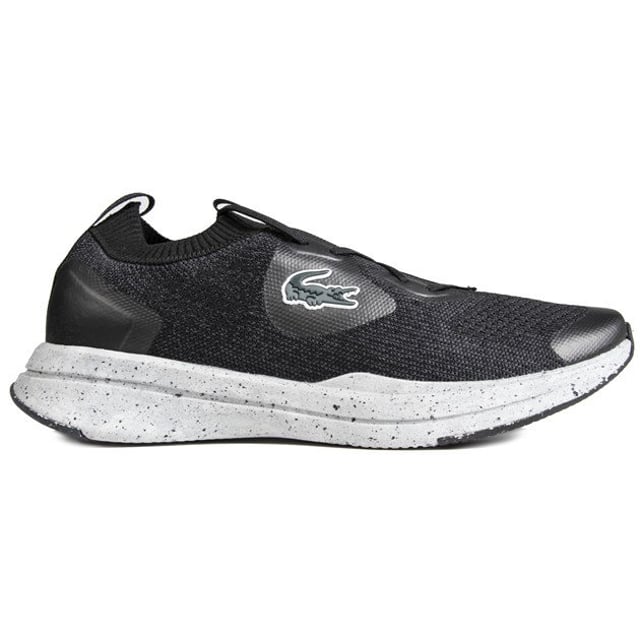 Lacoste Run Spin Trainers A Men's Sock Trainer, With A Clean Mono Design And Minimalistic, Sporty Vibe. These Black Lacoste Run Spin Running Shoes Feature A Soft, Stretchy Upper With A Stitched Croc Logo, Ortholite® Performance Insole And Socklike Fit For A Fresh, Sporty And Light Weight Style.