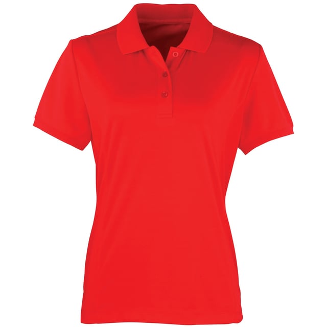 Fitting polo t-shirt which has side panel detail to flatter the female figure. A stylish knit collar and 3 button placket to the neckline make for a modern piece of workwear which acts as a smart alternative to a blouse. Designed to match our ‘Colours´ range in aprons and blouses, this item can be worn across industries and boasts wicking features that will help draw moisture away from the body under hot conditions. Quick drying and excellent colour retention. Fabric: 100% Polyester pique. Weight: 155gsm. XS, S, M, L, XL, 2XL (8, 10, 12, 14, 16, 18).