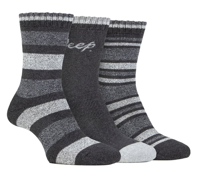 Womens Walking Boot Socks Jeep Breathable Ribbed Full Cushion