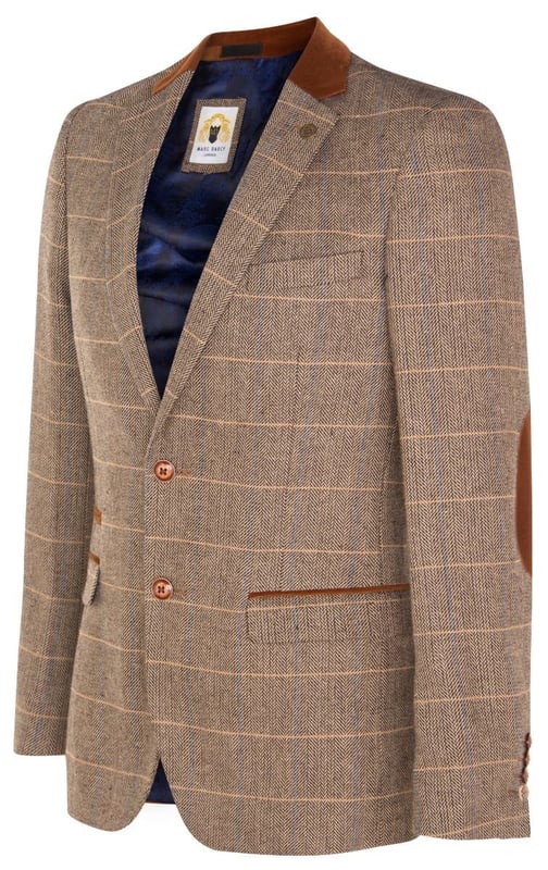 Tan tweed blazer store