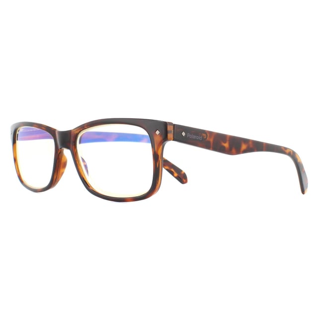 Polaroid Rectangular Havana Unisex Women Glasses Frames display picture 3