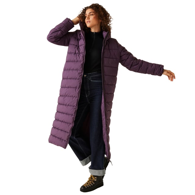 100% Polyester. Fabric: Baffled, Synthetic. Design: Quilted. Fabric Technology: Durable, Insulating, Water Repellent. Badge, Padded. Neckline: Hooded. Sleeve-Type: Long-Sleeved. Cuff: Lycra Ribbed. Hood Features: 3 Piece, Grown On Hood. Length: Longline. Pockets: 2 Side Pockets, 1 Inner Pocket, Concealed Zip. Fastening: Full Zip. Sustainability: Feather-Free, Made from Recycled Materials. 8 UK: 32 in. 10 UK: 34 in. 12 UK: 36 in. 14 UK: 38 in. 20 UK: 45 in. 18 UK: 43 in. 16 UK: 40 in.