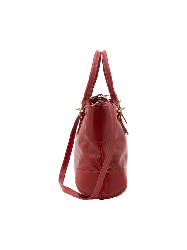 Crossbodytas voor dames met ritssluiting. twee met binnenzakken met ritssluiting. afwezige externe zakken. afneembare lederen schouderband. met leren handvat. twee binnenvakken.  extern materiaal. gevoerd met katoenen binnenkant. Afmetingen: 28x43x16 cm. Gemaakt in Italië