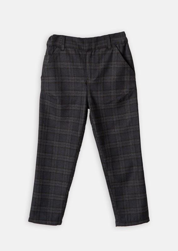 Get ready for your proud parent moment. Your special little person will look incredible in our smart trousers. Perfectly matched to our navy check jacket. I am sustainable - I am recycled Navy About me: 100% Polyester Look after me: think planet. machine wash at 30c.