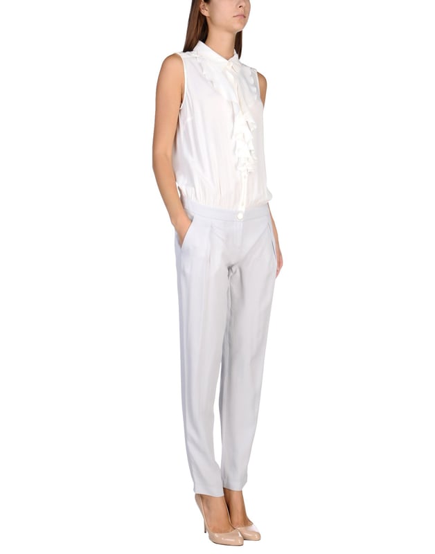 cr�pe, no appliqu�s, solid colour, classic neckline, sleeveless, multipockets, button closing, front closure