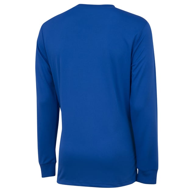 100% Polyester. Fabric: Micro Eyelet. Design: Logo. Neckline: Crew Neck, Ribbed. Sleeve-Type: Long-Sleeved. Cuff: Ribbed.
