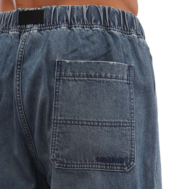 Men's Ambush Belted Denim Pants in Blue