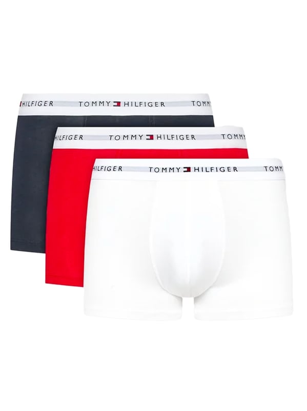 Tommy Jeans Boxer Pack x3 Flag Homme Multicolor Baumwolle. Authentische Kleidung von Tommy Jeans - Streetwear/Sportswear Design von Tommy Jeans - Tommy Jeans für Herren, modisch, perfekt für den Alltag - Tommy Jeans Boxer in der Farbe Multicolor passt perfekt zum Rest Ihrer Garderobe - Material Baumwolle bequem - classic - Pack x3 Flag -.
