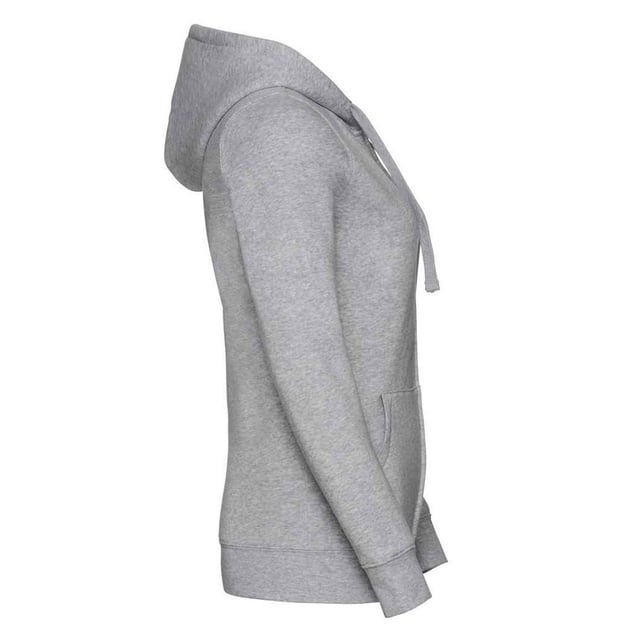 Material: 80% Ringspun Cotton, 20% Polyester. Fabric: Brushed Back Fleece. Design: Plain. 280gsm. Hood Features: Double Layer, Drawcord, Top Stitched Detail. Hem: Ribbed. Drop Shoulder, Ear Phone Access. Neckline: Hooded, Taped. Sleeve-Type: Long-Sleeved. Cuff: Ribbed. Pockets: 2 Front Pockets. Fastening: YKK Zip. Sustainability: Amfori, Better Cotton Initiative, Fair Labor Association, Oeko-Tex Standard 100 Certified.