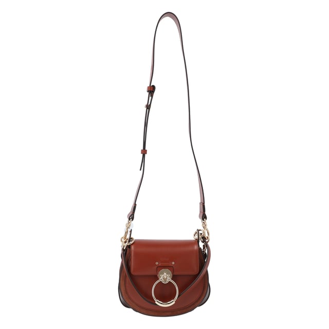 Small bag in shiny suede calfskin
  Main material: Calfskin
  Secondary material: Split calfskin
  Main lining: Linen
  Flap lining: Calfskin
  Carry: Hand, long shoulder &amp; cross-body
  
  - Width: 20 cm 
  - Height: 17 cm 
  - Depth: 7 cm 
  - Long strap drop min: 46 cm 
  - Long strap drop max: 57 cm 
  - Short strap drop: 22 cm 

  
  Colour: Sepia Brown
Measurments:  width: 70 mm length: 200 mm height: 170 mm strap length: 570 mm handle drop: 220 mm