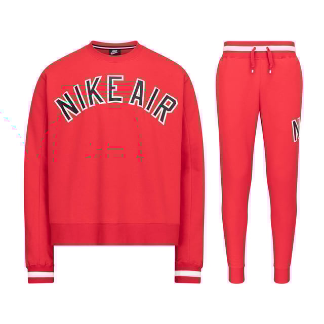 The Nike Air Full Tracksuit Set is a stylish and versatile addition to your wardrobe, combining a comfortable crewneck sweatshirt with matching jogger pants for a complete look. Crafted from soft fleece fabric with a brushed interior, this set provides exceptional warmth and comfort, making it ideal for both casual outings and light workouts. The crewneck sweatshirt features a ribbed neckline and cuffs for a snug fit and showcases a bold rubber Nike logo on the chest, adding a signature style touch.
The jogger pants are designed for a relaxed fit with an elasticated waistband and drawstring, offering a personalised fit. Ribbed ankle cuffs provide a modern, streamlined look while keeping the joggers securely in place. Practical side pockets make it easy to store small essentials, ensuring convenience without sacrificing style. Whether lounging at home or stepping out, this tracksuit set offers both comfort and a sleek, athletic look that’s perfect for any occasion.
Key Features:
Crewneck Sweatshirt:
Soft fleece fabric brushed on the inside for added warmth and comfort.
Ribbed neckline and cuffs for a secure fit.
Bold rubber Nike logo print on the chest for a stylish finish.
Jogger Pants:
Elasticated waistband with an adjustable drawstring for a custom fit.
Ribbed ankle cuffs for a snug fit and streamlined appearance.
Side pockets for convenient storage of small items.
Material: Made from soft fleece fabric for a comfortable and durable wear.
This tracksuit set combines modern streetwear aesthetics with functional design, ensuring you look and feel great wherever you go