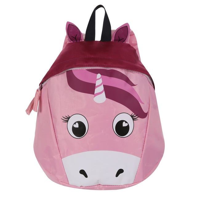 Fabric: Polyester. Fabric Technology: Hardwearing. Design: Unicorn. Handle Features: Grab Handle. Fastening: Zip. Adjustable Shoulder Strap, Padded Straps. Compartments: 1 Main Compartment. Pockets: 1 Security Pocket. 30 x 25.5 x 12 cm