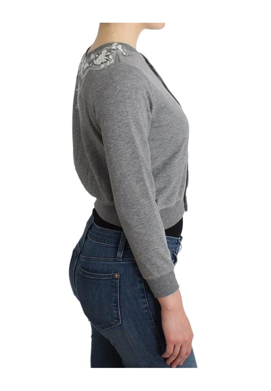 Ermanno Scervino Lingerie Short Cardigan
  Brand new with tags
  Material: 95% Cotton 5% Elastane
  Color: Gray
  Button closure
  Logo details
Size on Tag: IT42 | S