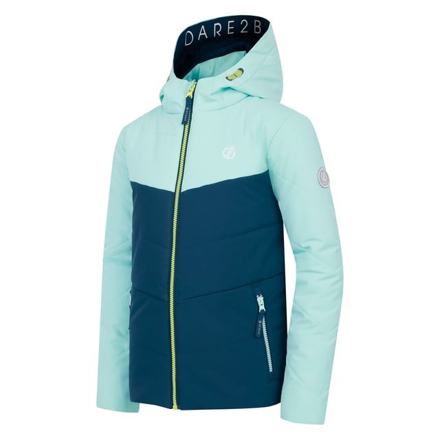 100% Recycled Polyester. Fabric: Iloft Ecofill. Design: Colour Block, Logo, Quilted. Fabric Technology: Ared 10000, Breathable, DWR Finish, Insulating, Waterproof. Branded Zip Pull, High Warmth. Neckline: Hooded, Standing Collar. Sleeve-Type: Long-Sleeved. Hood Features: Drawcord, Grown On Hood. Pockets: 2 Lower Pockets, Zip. Fastening: Zip. Sustainability: Made from Recycled Materials. 15-16 Years: 36 in. 14 Years: 33 in. 3-4 Years: 22.5 in. 5-6 Years: 24 in. 9-10 Years: 28.5 in. 7-8 Years: 26 in. 11-12 Years: 31 in. 13 Years: 32 in.