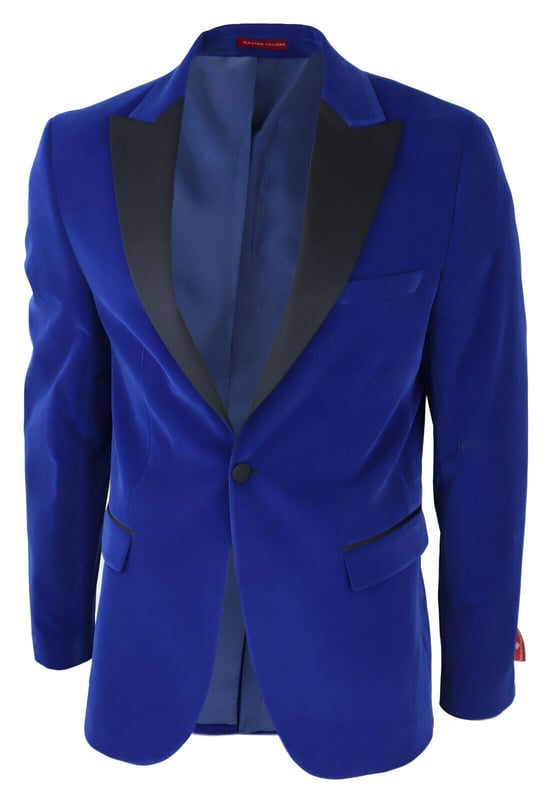 Heren 3 Delig Fluwelen Pak Blazer één Knop Smoking Slim Fit Luxe Feest Diner Jas Broek Wit 54 1549514738