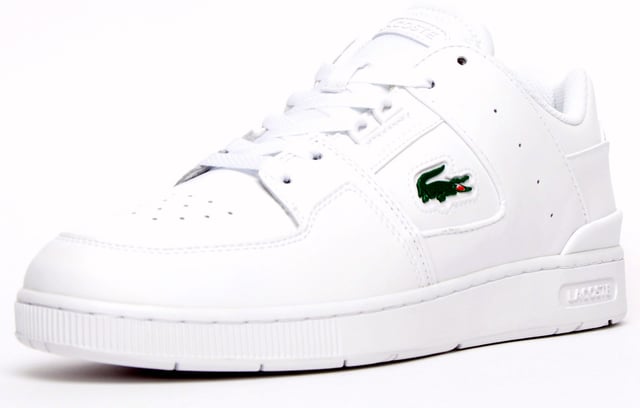 The Court Cage brings a relaxed court style featuring a smooth layered leather upper with a subtle reference to the brand in the form of an L shaped quarter panel with an elegant cupsole construction and embossed Lacoste branding. 
- Leather and synthetic mix uppers
 - Cupsole construction
 - Lace up for the perfect fit
 - Textile lining
 - Ortholite insole
 - Soft padded heel and ankle collar
 - Rubber outsole
 - Lacoste branding
Please Note: These Lacoste trainers are sold as B grades which means there may be some very slight cosmetic issues on the shoe and they come in a Lacoste box with the Lacoste brand authenticity details attached to it. We have checked every pair of these shoes and in our opinion at these heavily reduced prices all are very saleable. All shoes are guaranteed against fair wear and tear and offer a substantial saving against the normal high street price. The overall function or performance of the shoe will not be affected by cosmetic issues. B Grades are original authentic products released by the brand manufacturer with their approval at greatly reduced prices. If you are unhappy with your purchase we will be more than happy to take the shoes back from you and issue a full refund.