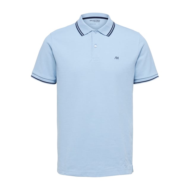 Selected polotröja för herrar. Pikén är tillverkad av 100% bomull och har en normal passform.  Varumärke: SelectedModellnamn: Dante Sport PoloKategori: polo för mänMaterial: bomullFärg: ljusblå