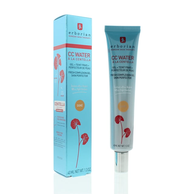 Erborian CC Water Skin Perfector is an ultra-light gel infused with Centella Asiatica to soothe and rejuvenate. This innovative skin perfector hydrates deeply while delivering a natural, even complexion. Its water-based texture feels weightless on the skin, leaving it smooth, radiant, and perfectly balanced for an effortless, dewy finish.