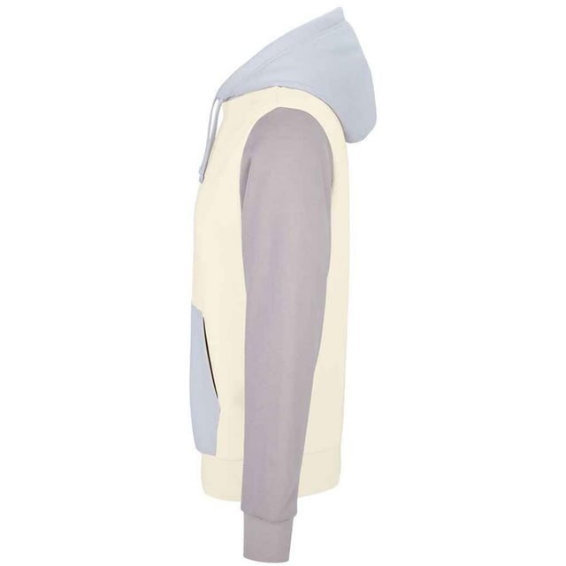 Material: 80% Organic Combed Cotton, 20% Recycled Polyester. Fabric: Brushed Back Fleece. Design: Contrast Panel. 280gsm. Hood Features: Drawcord, Lined. Hem: Fitted, Ribbed. Drop Shoulder, Locker Patch, Unbranded Size Label. Cuff: Fitted, Ribbed. Neckline: Hooded, Taped. Sleeve-Type: Long-Sleeved. Pockets: 1 Kangaroo Pocket. Fastening: Pull Over. Sustainability: ACCORD, Amfori, BSCI, Fair Wear Approved, Oeko-Tex Standard 100 Certified, PETA-Approved Vegan, REACH.