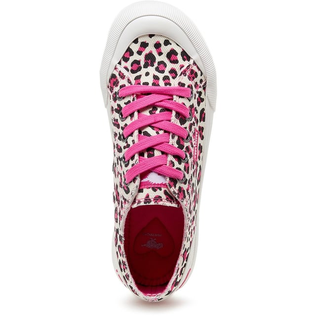 Zapatillas Rocket Dog Jazzin Plus rosas para mujer, confeccionadas en algodón y suela de goma. Incluyen plantilla acolchada, logo Rocket Dog y suela de goma.