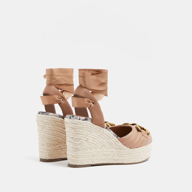Beige clearance wedge shoes