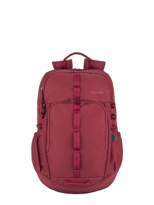 Unisex-Rucksack mit Reißverschluss. zwei offene Innentaschen. Zwei Frontreißverschlüsse und zwei offene Seitenreißverschlüsse. Außentaschen. fehlender Schultergurt.  Griff aus recyceltem Polyethylenterephthalat. ein Innenfach.  externes Material.  Innenraum aus recyceltem Polyethylenterephthalat. Maße: 28,5x45,5x13,5 cm. Modeprodukt
