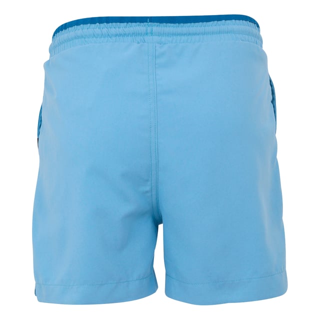100% Recycled Polyester. Fabric: Microfibre. Design: Logo, Plain. Pockets: 2 Side Pockets. Fastening: Pull-On. Fabric Technology: Durable, Lightweight, Quick Dry. Side Slits. Please Note: Ages 5-6 Years And Above Have Inner Mesh Liner. Waistline: Drawcord, Elasticated.