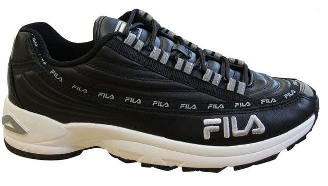 Fila black online trainers mens