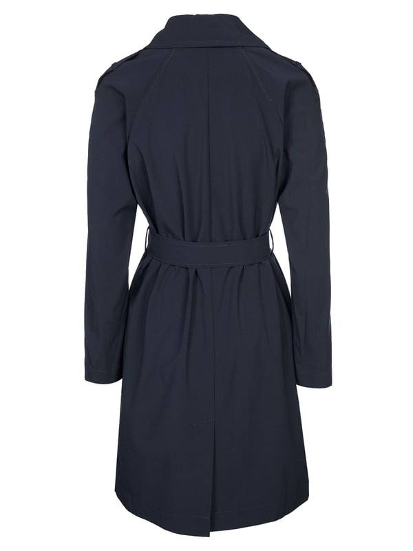 76% polyester, 21% viscose, 3% elastaan; Armani Jeans-trenchcoat; Model: 3Y5L01-5N16Z-0543; Hoogwaardige afwerking; reverskraag; pak met dubbele rij knopen; strikriem; loopspleet; Armani Jeans-logodetails