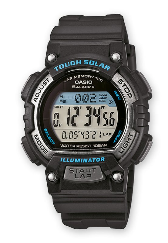 This Casio Casio Collection Digital Watch for Child is the perfect timepiece to wear or to gift. It's Black 36 mm Round case combined with the comfortable Black Plastic watch band will ensure you enjoy this stunning timepiece without any compromise. Operated by a high quality Quartz movement and water resistant to 10 bars, your watch will keep ticking. This is a perfect sporty and business causal watch for you, it's a great gift for family or friends -The watch has a calendar function: Day-Date-Month, Solar, World Time, Stopwatch, Countdown, Alarm High quality 19 cm length and 15 mm width Black Plastic strap with a Buckle Case diameter: 36 mm,case thickness: 12 mm, case colour: Black and dial colour: LCD