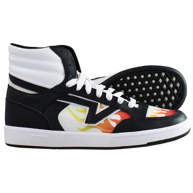 Vans Lowland HI HI CC XLD LACE-UP Entrenadores de hombres sintéticos negros/blancos VN0A5DY99QP