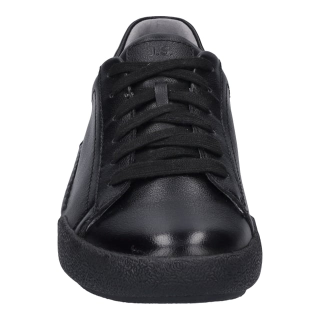 Mit dem Claire 01 präsentiert JOSEF SEIBEL einen Sneaker, der Eleganz und Bequemlichkeit in einem bietet. Gefertigt aus hochwertigem Nappa-Kalbsleder in schlichtem black-black, vereint dieser Damenschuh modernen Komfort mit Perfektion in Passform und Funktion. Dank der herausnehmbaren Innensohle ist er auch für individuelle orthopädische Fußbetten geeignet, was den Tragekomfort zusätzlich erhöht. Die Sohle aus TR und Gummi garantiert Rutschfestigkeit und Strapazierfähigkeit, ideal für den Alltag. Die Strobel-Machart, eine traditionelle Verbindungsart, fördert die Stabilität und macht den Schuh langlebig. Ob für Freizeitaktivitäten oder als Teil des Streetwear-Outfits im Frühling und Herbst, der Claire 01 ist ein vielseitiger Begleiter. JOSEF SEIBEL setzt auf Slow Fashion, um einen nachhaltigen Fußabdruck zu hinterlassen. Ein Schuh, der nicht nur durch seine Optik, sondern auch durch seine durchdachte Fertigung überzeugt.