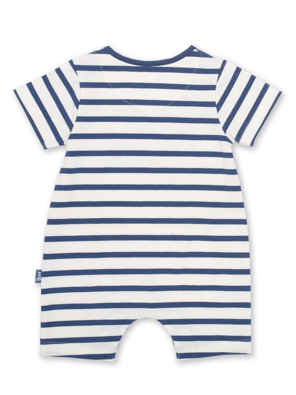 This colourful octopus romper is so comfy and versatile, it is the perfect choice for little crawlers, walkers and wrigglers! Made in organic cotton single jersey with a navy blue and cream stripe and adorable octopus appliqué front and centre. Match with the sea bubbas hat for the cutest style this season.