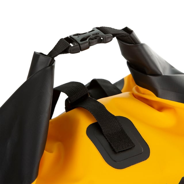 Filling Material: 80% EVA, 20% Polyester. Shell: Polyester, PVC Coated. Design: Contrast. Fabric Technology: DLX, Waterproof. Adjustable Sternum Strap, Bungee Straps, Carry Handle, Daisy Chain Webbing, Padded Back, Roll Top, Shoulder Strap. Compartments: 1 Main Compartment. Pockets: 1 Front Pocket, Zip, 1 Side Pocket, Mesh Lined. Capacity: 26L.