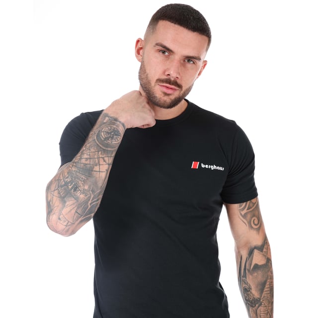 Berghaus Big Corp Logo Short Sleeve, T-Shirt Uomo, Grigio Marl, XS