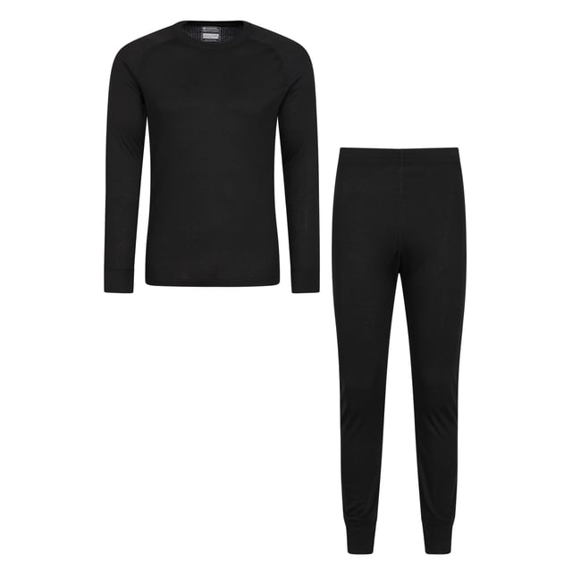 Fabric: Soft Touch. Design: Ribbed. Neckline: Crew Neck. Sleeve-Type: Long-Sleeved. Fabric Technology: Breathable, Heat Retention, High Warmth, Isotherm, Lightweight, Moisture Wicking, Quick Dry. Cuffed Ankle. Contents: 1 Pants, 1 Top.