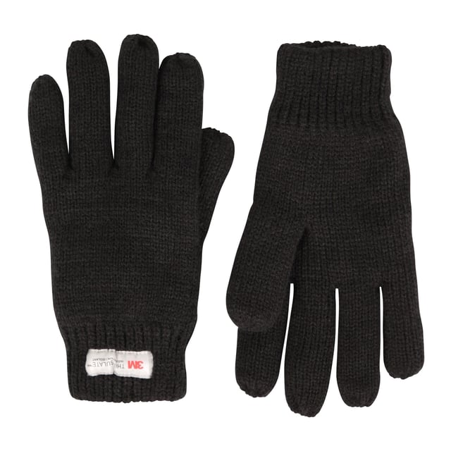 Outer Materials: 100% Acrylic. Lining Material: 100% Polyester. Filling Material: 61% Polypropylene, 39% Polyester. Lining: 3M Thinsulate, Fleece. Contents: 2 Gloves, 1 Beanie. Fabric Technology: Breathable. Design: Plain, Text.