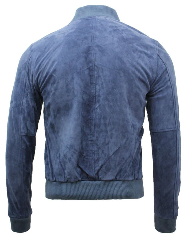 Invest in timeless panache with this stylish, cool leather jacket crafted from butter soft goat suede leather. This retro jacket features elasticated hems and cuffs and also a zip front closure to accommodate a more comfort fit. Give your causal looks the perfect finishing word and team this style with jeans and high-top trainers