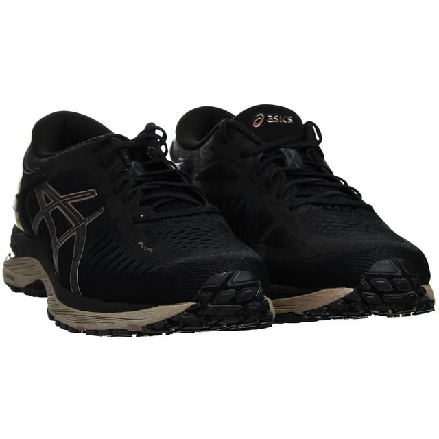Introducing the Asics MetaRun Women's Black Running Trainers â€“ a pinnacle of innovation, comfort, and style, tailored specifically for the dedicated female athlete. These trainers are engineered to provide an unmatched running experience, offering a perfect balance of performance and aesthetics. Here's a comprehensive description of these exceptional running trainers along with their key features:

 Sleek and Minimalist Design:  
The Asics MetaRun Women's Black Running Trainers feature a sleek and minimalist design, exuding a timeless and sophisticated appeal. The classic black colorway adds a touch of elegance to your running gear, making them suitable for both athletic pursuits and everyday wear.

 MetaRun Technology:  
At the heart of these trainers is Asics' groundbreaking MetaRun technology, a culmination of years of research and innovation. This technology delivers an exceptional running experience by optimizing cushioning, stability, and responsiveness. It's designed to adapt to your unique running style, providing the perfect blend of support and comfort.

 FlyteFoam Midsole:  
The FlyteFoam midsole in these trainers offers exceptional lightweight cushioning, ensuring a responsive and energized ride. It minimizes the risk of fatigue and provides a springy feel with every stride.

 X-GEL Hybrid Cushioning:  
For superior shock absorption and cushioning, these trainers feature X-GEL hybrid cushioning technology, strategically placed in critical impact zones. This advanced cushioning minimizes the stress on your joints, reducing the risk of injury during high-impact activities.

 Adaptive Upper:  
The trainers' adaptive upper is designed to offer a glove-like fit, ensuring your feet remain secure and comfortable throughout your run. This feature minimizes friction and the likelihood of blisters, allowing you to focus on your performance.

 Breathable Mesh:  
The trainers incorporate a breathable mesh upper that promotes airflow, keeping your feet cool and dry, even during intense workouts. Say goodbye to sweaty and uncomfortable feet.

 Stabilizing Heel Counter:  
A stabilizing heel counter provides additional support and stability to your heel, preventing excessive movement and promoting a more efficient and injury-free running stride.

 Durable Outsole:  
The outsole of the MetaRun trainers is constructed from durable rubber, offering exceptional traction on a variety of surfaces. Whether you're on the track, trail, or pavement, you can trust these trainers to provide reliable grip.

 Gender-Specific Fit:  
These trainers are specifically designed for women, taking into consideration the unique anatomy of the female foot. This ensures a comfortable and supportive fit that caters to the needs of female athletes.

 Versatile Performance:  
Ideal for serious runners, these trainers are versatile enough to excel in various athletic activities, making them perfect for everything from long-distance running to cross-training.

Elevate your running game and showcase your commitment to both performance and style with the Asics MetaRun Women's Black Running Trainers. With cutting-edge technology, sleek design, and exceptional comfort, these trainers are the perfect choice for female athletes who demand the best in running footwear. Experience the ultimate fusion of innovation and elegance with every stride you take in these premium running trainers.