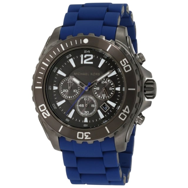 Michael Kors MK8233 - Damenuhr Quarz aus Edelstahl• Material: Edelstahl• Glas: Mineral• Armband: Edelstahl - Gummi• Farbe: Grau• Wasserbeständigkeit: 100 m (10 ATM)• Gehäusegröße: 47 mm
