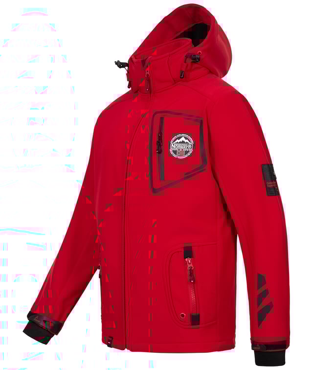 Angeboten wird eine warme Herren Softshell Jacke der Marke "Geographical Norway" mit Kapuze und wasserabweisendem Material Die Softshelljacke ist mit einem Regular Fit schnitt ausgestattet, bei diesem Schnitt kann sich der Körper unter dem Stoff frei bewegen, ohne dass der Stoff am Körper klebt. Das Obermaterial besteht aus einem hochwertigen Polyester-Material, dass sich Ideal für die Übergangszeit eignet.