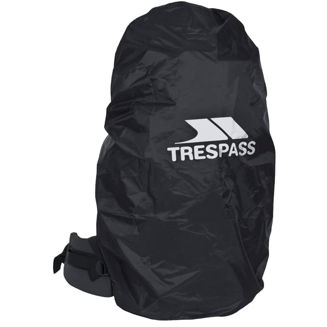 Trespass Rain ryggsäcksöverdrag är det perfekta tillbehöret för att hålla din ryggsäck torr. 100% 210T polyester ripstop. Small - 10-25L, Medium - 35-50L, Large - 60-75L.