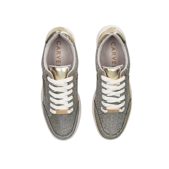 Carvela gold trainers hotsell