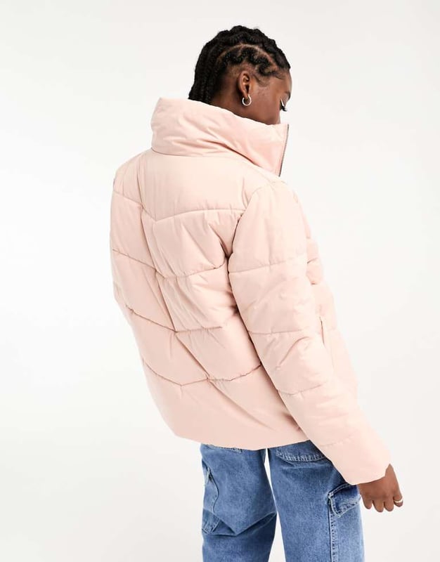 Vans pink puffer jacket cheap