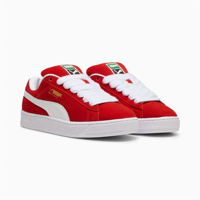 Sneakers featuring a premium suede upper for a sleek and stylish look. Debossed and foil-printed PUMA branding on the quarter panel adds a touch of sophistication. Finished with a durable rubber sole for reliable traction and comfort.