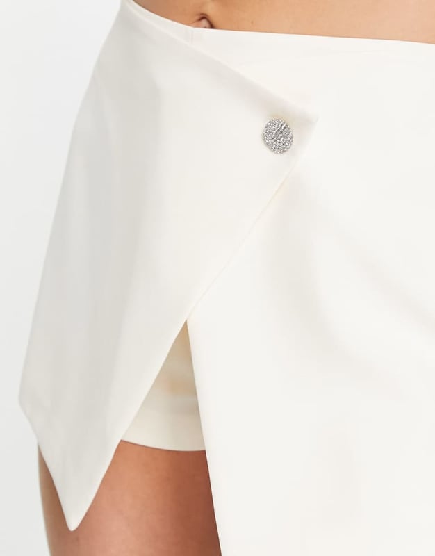 Skirts by Miss Selfridge Part of a co-ord set Blazer sold separately High rise Diamante button Regular fitSold By: Asos