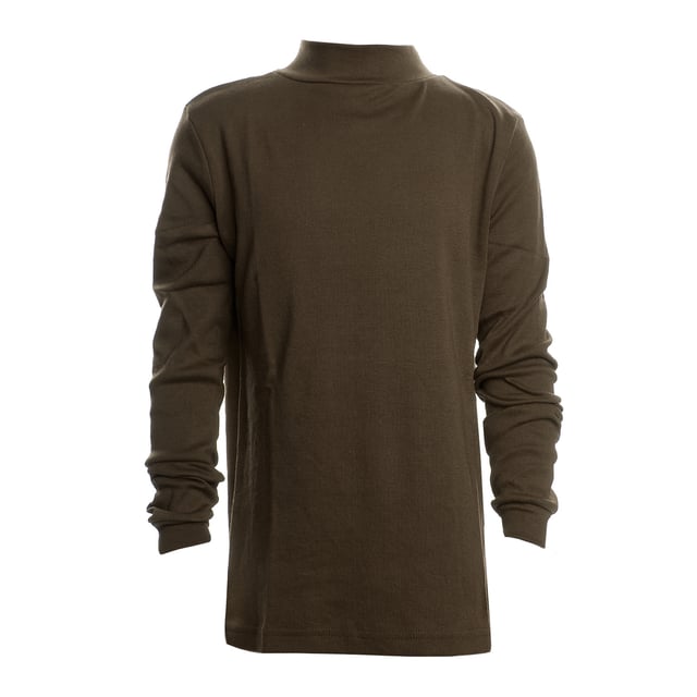 Unisex Boys and Girls Half Neck Long Sleeve T-Shirt.

 This comfortable and versatile long-sleeved t-shirt is perfect for little ones. Designed with a crew neck that offers extra coverage and a modern fit, it's ideal for everyday wear or special occasions.

 Unisex, it fits perfectly to boys and girls, offering a simple and elegant look.

 Made from a cotton-polyester blend, this t-shirt combines the natural softness of cotton with the durability of polyester, ensuring all-day comfort.

 Available in a wide range of solid colours, it is easy to match with any outfit. It also features cuffs on the sleeves, providing a firm fit and preventing the sleeves from slipping.

 An essential item for any child's wardrobe, practical and stylish!
 Composition: 50% Cotton, 50% Polyester
 Care:
- Wash at a maximum of 30ºC.
 - Use mild detergents.
 - Do not use bleach.
 - Dry at low temperature.
 - Iron at low temperature.