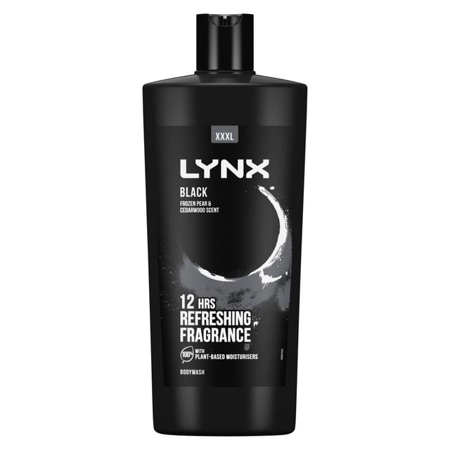 Lynx Black Shower Gel with Frozen Pear & Cedarwood HD Fragrance, 700ml